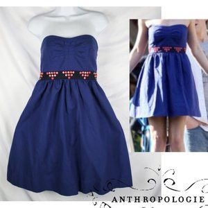 Anthropologie Blue Fairy Cake Dress By Floreat Size 2